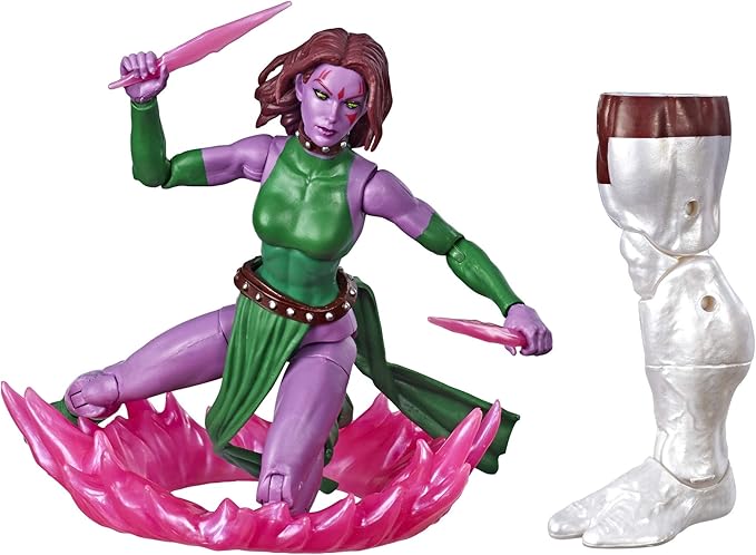 Marvel Hasbro Legends Series 6" Collectible Action Figure Blink Toy (X-Men Collection) for Ages 4 and up– with Caliban Build-A-Figure Part - Figurio