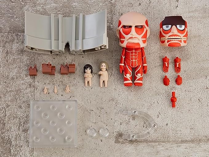 GOOD SMILE COMPANY Attack on Titan: Colossal Titan Nendoroid Action Figure Renewal Set - Figurio