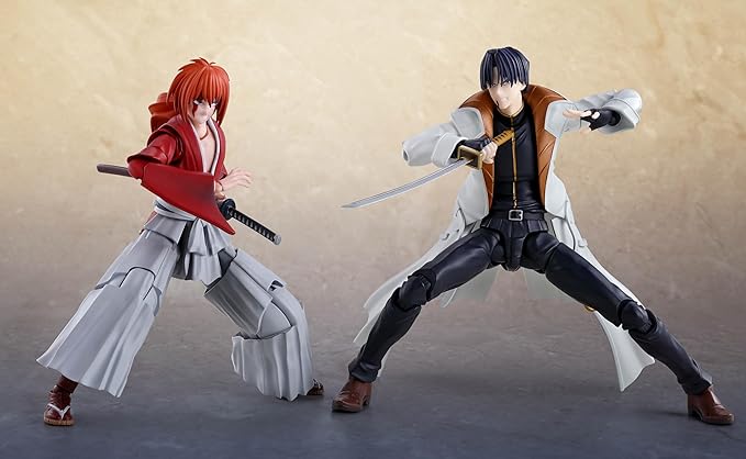 TAMASHII NATIONS - Rurouni Kenshin: Meiji Swordsman Romantic Story - Aoshi Shinomori, Bandai Spirits S.H.Figuarts Action Figure - Figurio