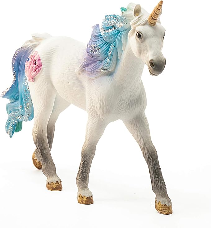 Schleich bayala, Unicorn Toys for Girls and Boys, Sea Unicorn Stallion Toy Figurine with Gems, Ages 5+ - Figurio