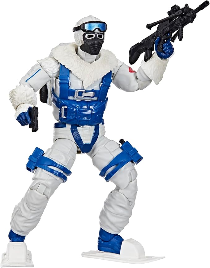 G.I. Joe Classified Series Retro Cardback Snow Serpent, Collectible 6-Inch Action Figure with 8 Accessories - Figurio