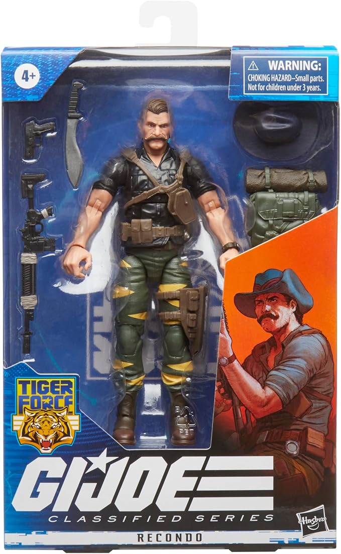 G.I. Joe Classified Series Figure, 6" Figure with Accessories - Tiger Force Recondo - F4757 - Hasbro - Figurio