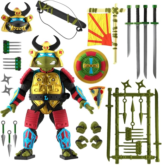 Super7 Sewer Samurai Leonardo T.M.N.T Ultimates Mini Action Figure (81486) - Figurio