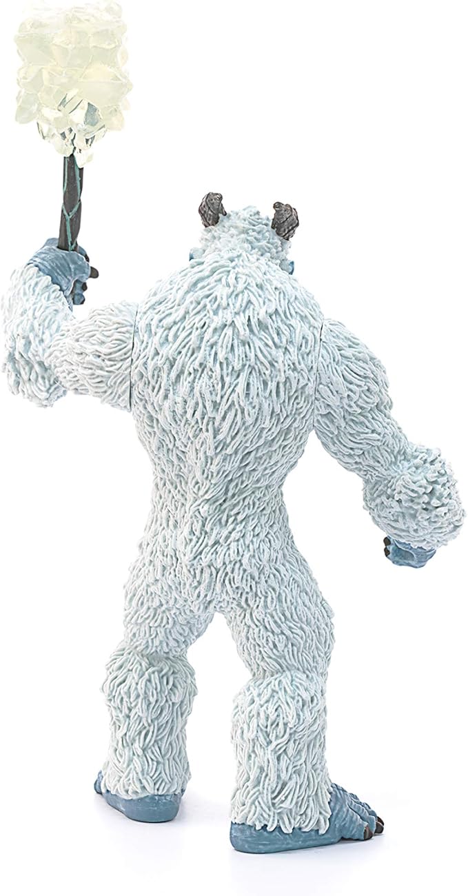 Schleich Eldrador Creatures Mythical Ice Creature with Frozen Hammer Figurine - Icy Monster Action Toy with Movable Arms and Ice Hammer Accessory, Durable Toy for Boys and Girls, Gift for Kids Ages 7+ - Figurio