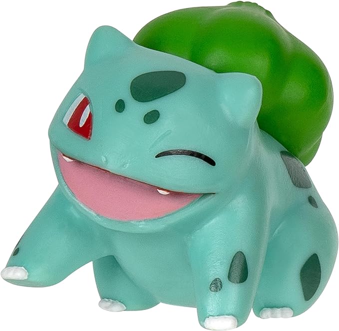 Pokémon Set-2-Inch Bulbasaur Battle Figure with Clip ‘N’ Go with Nest Ball and Pokéball Accessories - Figurio