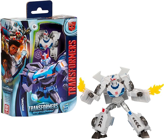 Transformers EarthSpark Deluxe Class Prowl 5-Inch Robot Action Figure, Converts in 12 Steps, Interactive Toys for Boys for Girls Age 6 and Up - Figurio