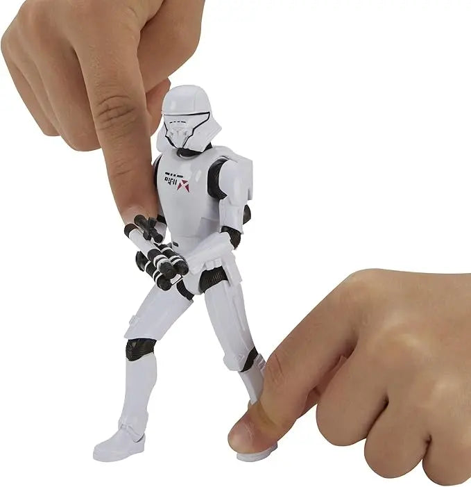 STAR WARS Galaxy of Adventures The Rise of Skywalker Jet Trooper 5'-Scale Action Figure Toy with Fun Blaster Action Movement - Figurio