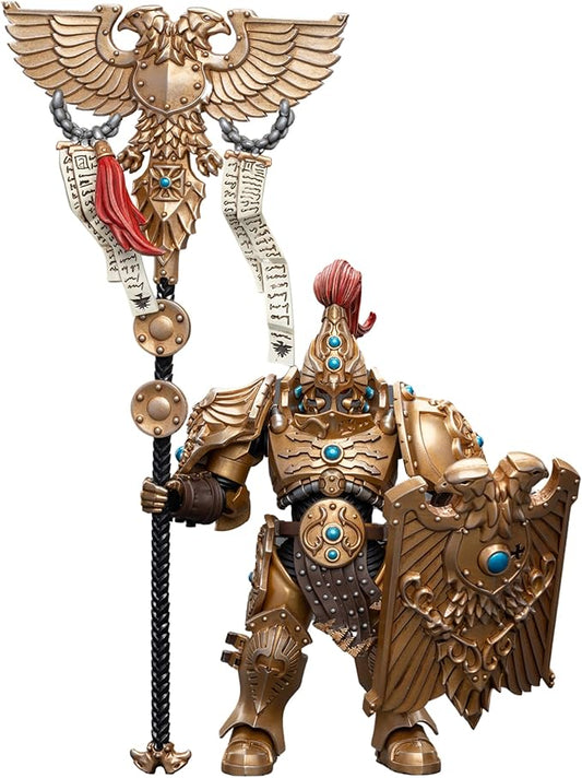 JOYTOY 1/18 Warhammer 40,000 6 inch Action Figure Adeptus Custodes Vexilus Praetor Collection Model - Figurio