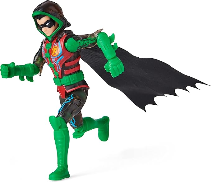 DC Comics Batman 4-inch Bat-Tech Batman and Robin Action Figures with 6 Mystery Accessories, for Kids Aged 3 and up, Amazon Exclusive - Figurio