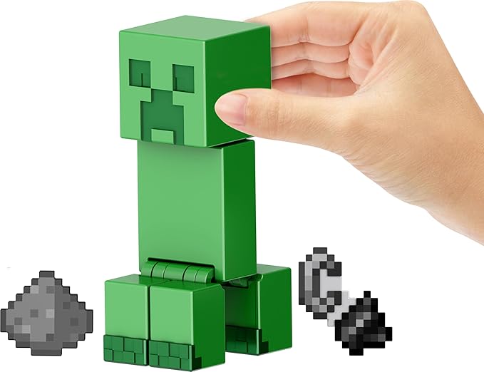 Mattel Minecraft Action Figures & Accessories Collection, 3.25-in Scale with Pixelated Design (Characters May Vary) - Figurio