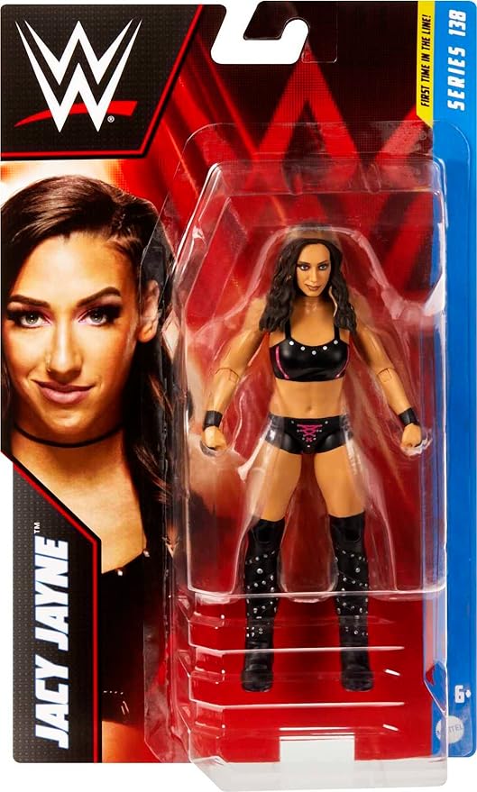 Mattel WWE Jacy Jayne Basic Action Figure, 10 Points of Articulation & Life-like Detail, 6-inch Collectible - Figurio