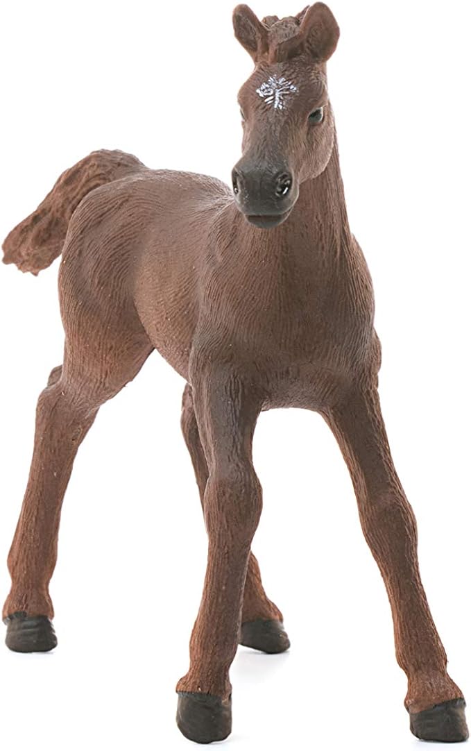 Schleich Horse Club, Animal Figurine, Horse Toys for Girls and Boys 5-12 Years Old, English Thoroughbred Foal, Ages 5+ - Figurio