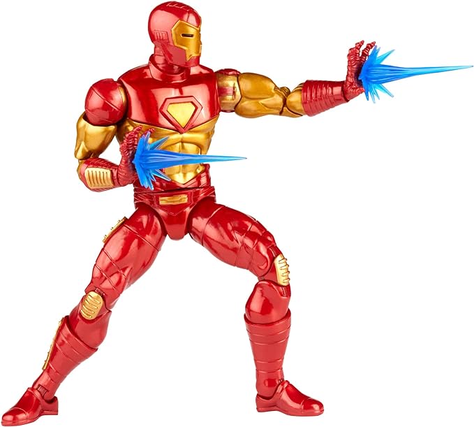 Marvel Hasbro Legends Series 6-inch Modular Iron Man Action Figure Toy, Includes 4 Accessories and 1 Build-A-Figure Part, Premium Design and Articulation - Figurio