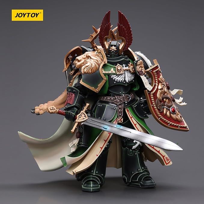 JOYTOY JT7882 40K 1/18 Action Figure Toy, Dark Angels Primarch Lion El‘Jonson, 7.12 inch Gift for Action Figure Lovers & Collectors above - Figurio