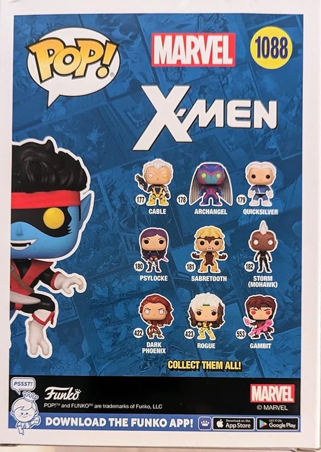 Funko Pop! Nightcrawler X-Men 1088 Action Figure Bobblehead Pop - Figurio