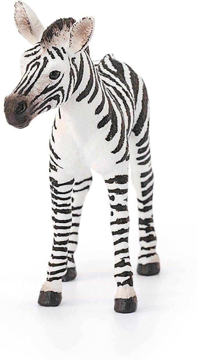 Schleich Wild Life, Animal Figurine, Animal Toys for Boys and Girls 3-8 Years Old, Zebra Foal, Ages 3+ - Figurio