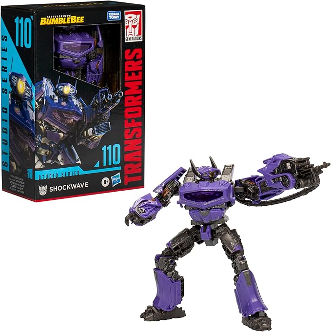 Transformers Toys Studio Series Voyager Bumblebee 110 Shockwave, 6.5-inch Converting Action Figure, 8+ - Figurio