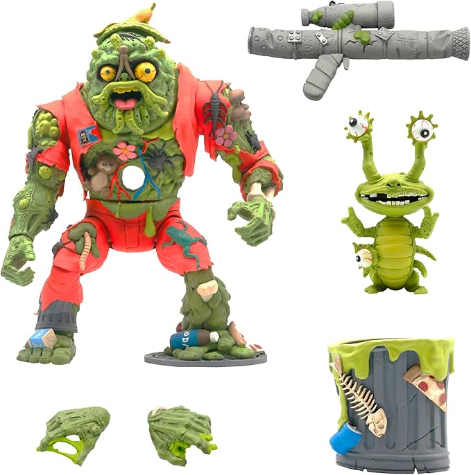 Super7 Ultimates Teenage Mutant Ninja Turtles Muckman and Joe Eyeball - 7" TMNT Action Figure with Accessories Classic Cartoon Collectibles and Retro Toys - Figurio