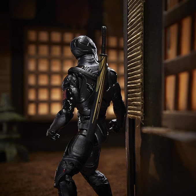 G. I. Joe Hasbro Classified Series : G.I. Joe Origins Snake Eyes Action Figure 16, Premium 6-Inch Scale Toy with Custom Package Art , Black - Figurio