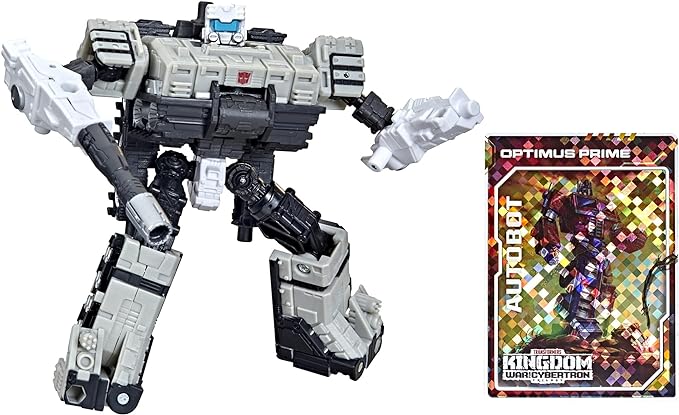 Transformers Toys Generations War for Cybertron: Kingdom Deluxe WFC-K33 Autobot Slammer Action Figure - Kids Ages 8 and Up, 5.5-inch - Figurio