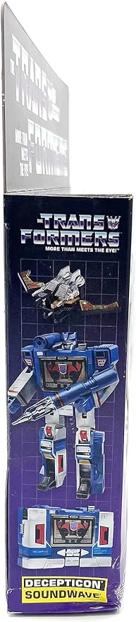 Transformers Vintage G1 Exclusive Decepticon Soundwave with Buzzsaw Cassette (Reissue) - Figurio