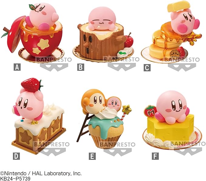 Banpresto - Kirby - Kirby Complete Set (Box of 6), Bandai Spirits Paldolce Collection Figure - Figurio