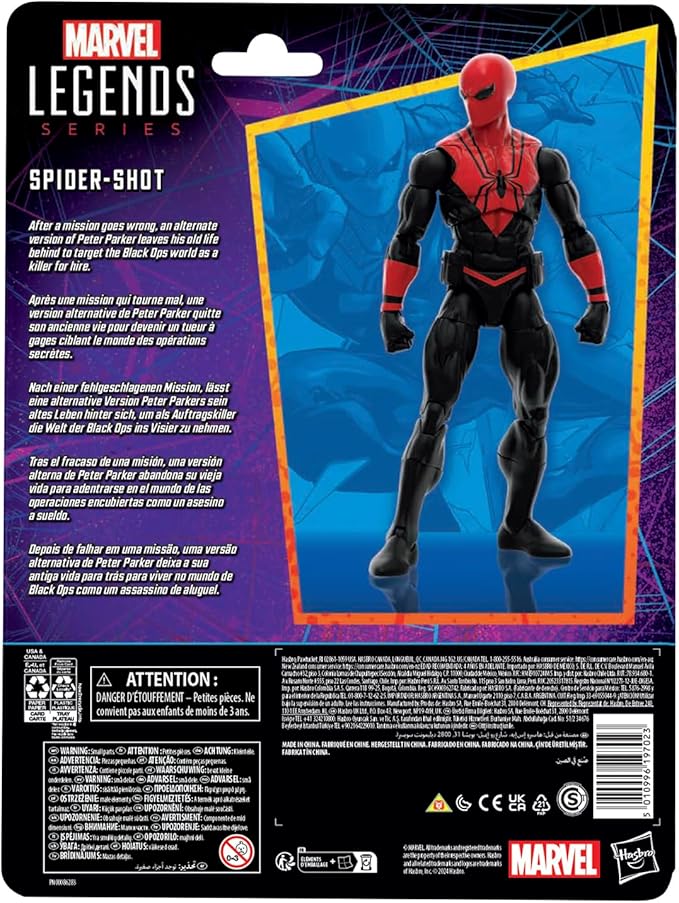 MARVEL Legends Series Spider-Shot, Spider-Man Comics Collectible 6-Inch Action Figure - Figurio