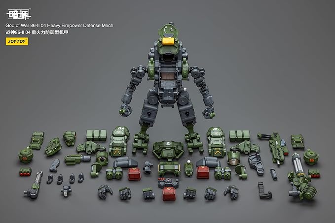 JOYTOY Action Figure Mecha 1/25 Dark Source God of War 86-II 04 Heavy Firepower Defense Mech 9.44inch Movable Model Collectible Figurine - Figurio