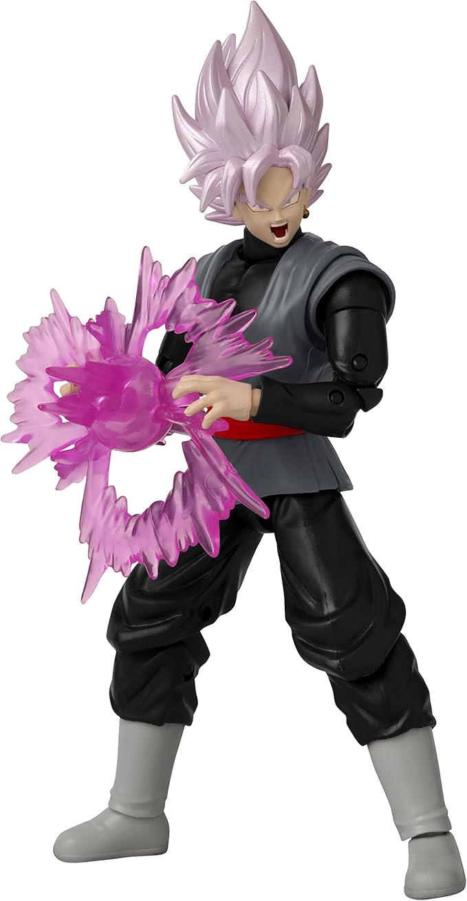 Dragon Stars Series - Dragon Ball Super - Goku Black Rose, 6" Action Figure Power Up Pack - Figurio