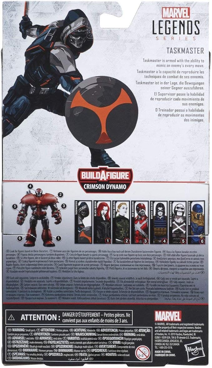 Marvel Hasbro Black Widow Legends Series 6-inch Collectible Taskmaster Action Figure Toy, Premium Design, 5 Accessories, Ages 4 and Up - Figurio