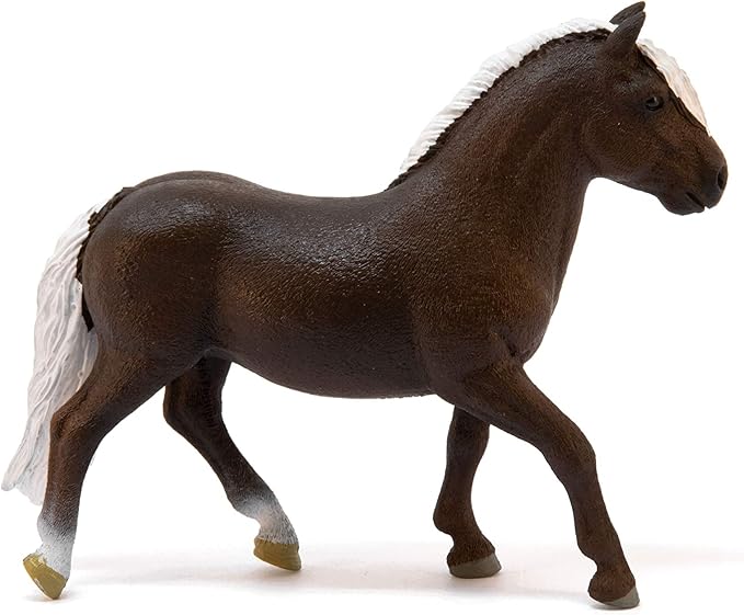 Schleich Farm World, Realistic Horse Toys for Girls and Boys, Black Forest Mare Toy Horse Figurine, Ages 3+ - Figurio