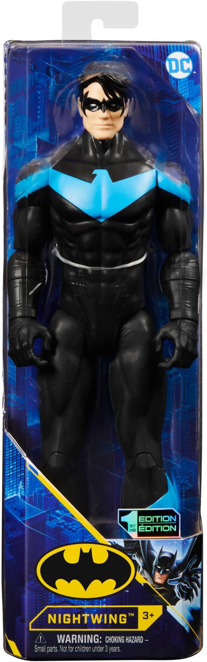 DC Comics Batman 12-inch Nightwing Action Figure, Kids Toys for Boys Aged 3 and up - Figurio