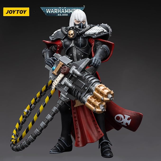 JOYTOY Warhammer 40,000 Action Figure Adepta Sororitas Retributor with Heavy Flamer Collection Model Christmas Birthday Gift - Figurio