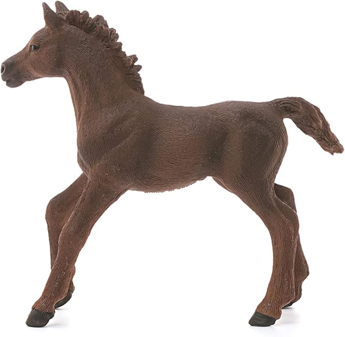 Schleich Horse Club, Animal Figurine, Horse Toys for Girls and Boys 5-12 Years Old, English Thoroughbred Foal, Ages 5+ - Figurio