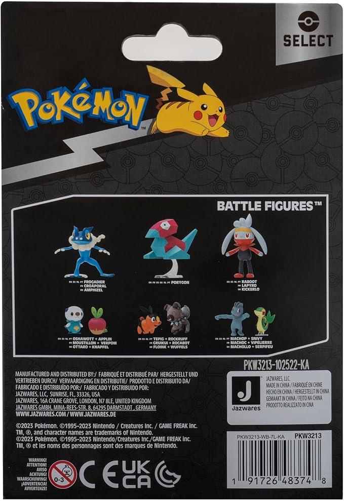 Pokémon Select Evolution 2 Evolution Pack - Features 2-Inch Toxel and 3-Inch Toxtricity Battle Figures - Figurio