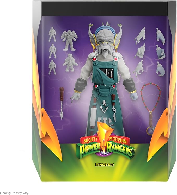 Super7 ULTIMATES! Mighty Morphin Power Rangers Finster - 7" Power Rangers Action Figure with Accessories Classic TV Show Collectibles - Figurio