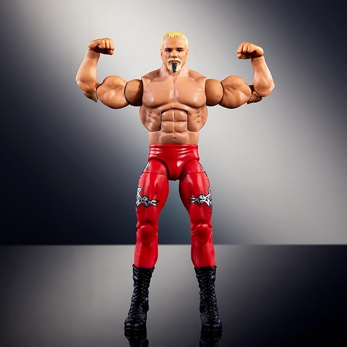 Mattel WWE Elite Action Figure & Accessories, 6-inch Collectible Scott Steiner with 25 Articulation Points, Life-Like Look & Swappable Hands - Figurio