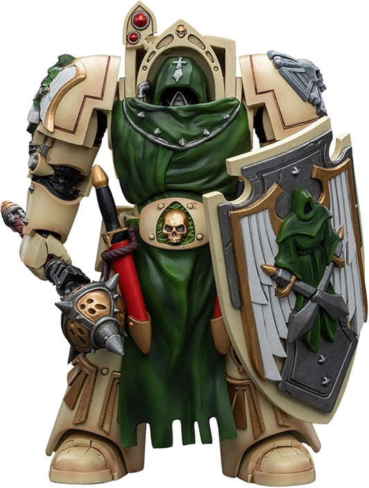 JOYTOY JT9213 40K 1/18 Action Figure Toy, Dark Angels Deathwing Knight with Mace of Absolution 2, 4-inch Gift for Action Figure Lovers & Collectors above - Figurio