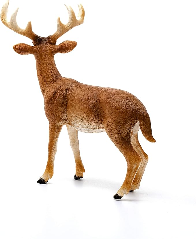 Schleich Wild Life, Animal Figurine, Animal Toys for Boys and Girls 3-8 Years Old, White-Tailed Buck, Ages 3+ - Figurio