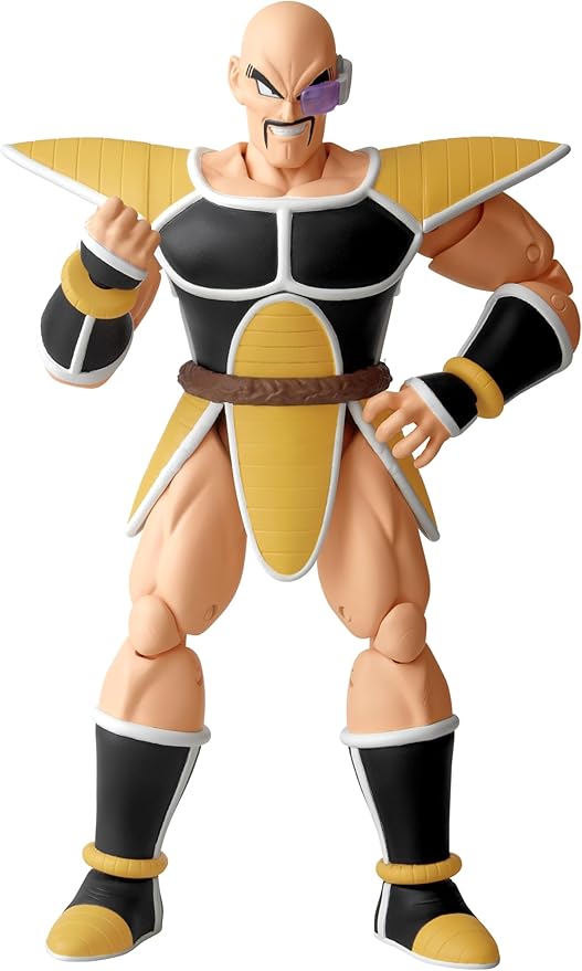 BANDAI Dragon Stars Figures Nappa Dragon Ball Kai Version, Dragon Ball Nappa Figure, Articulated Dragon Ball Figure, Anime Gifts and Anime Merch, 17 cm - Figurio