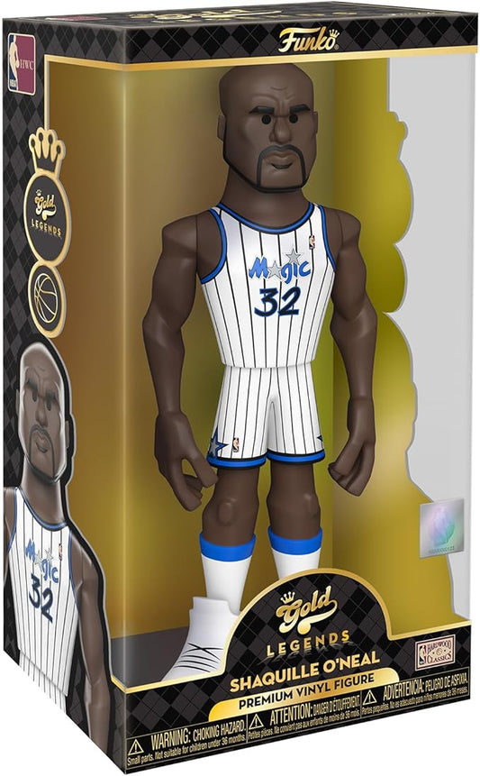 Gold 12" NBA LG: Magic- Shaquille O'Neal w/Chase - Figurio