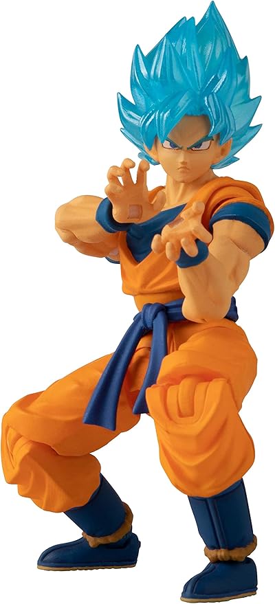 Bandai Namco - Dragon Ball Super - Super Saiyan Blue Goku, Dragon Ball Evolve 5" Action Figure - Figurio