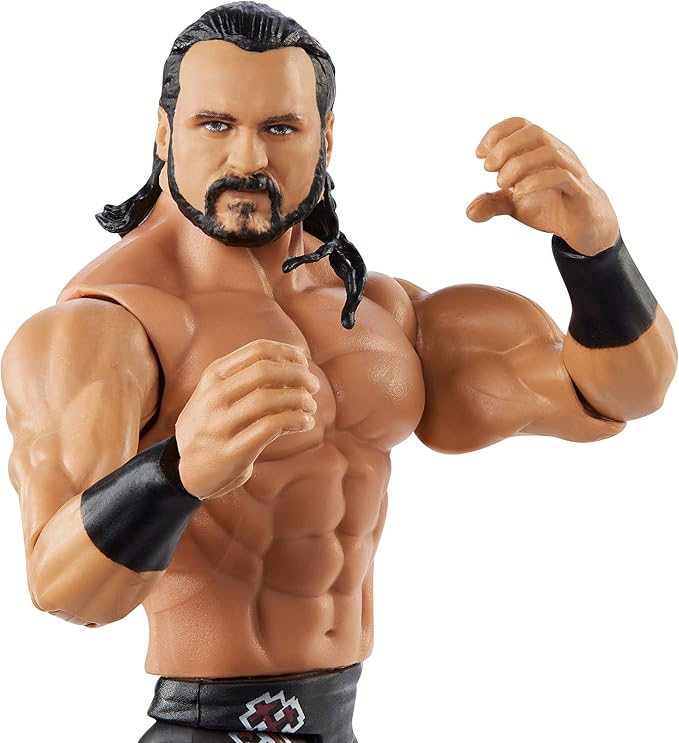 WWE Mattel Drew Mcintyre Basic Series #113 Action Figure in 6-inch Scale with Articulation & Ring Gear, Multicolor, GLB16 - Figurio