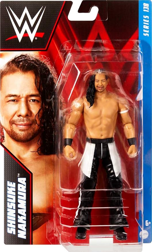 Mattel WWE Shinsuke Nakamura Basic Action Figure, 10 Points of Articulation & Life-like Detail, 6-inch Collectible - Figurio