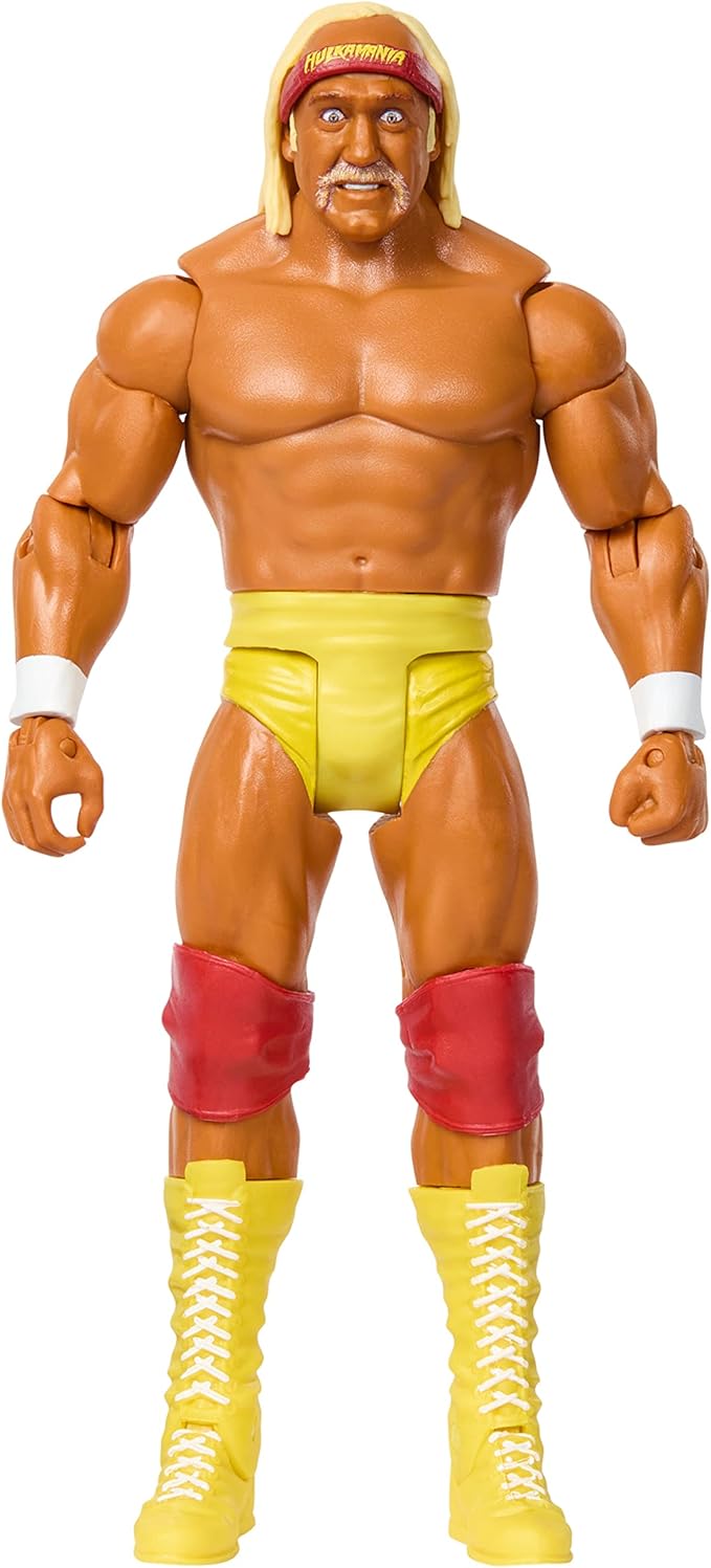 Mattel WWE Hulk Hogan Basic Action Figure, 10 Points of Articulation & Life-like Detail, 6-inch Collectible - Figurio