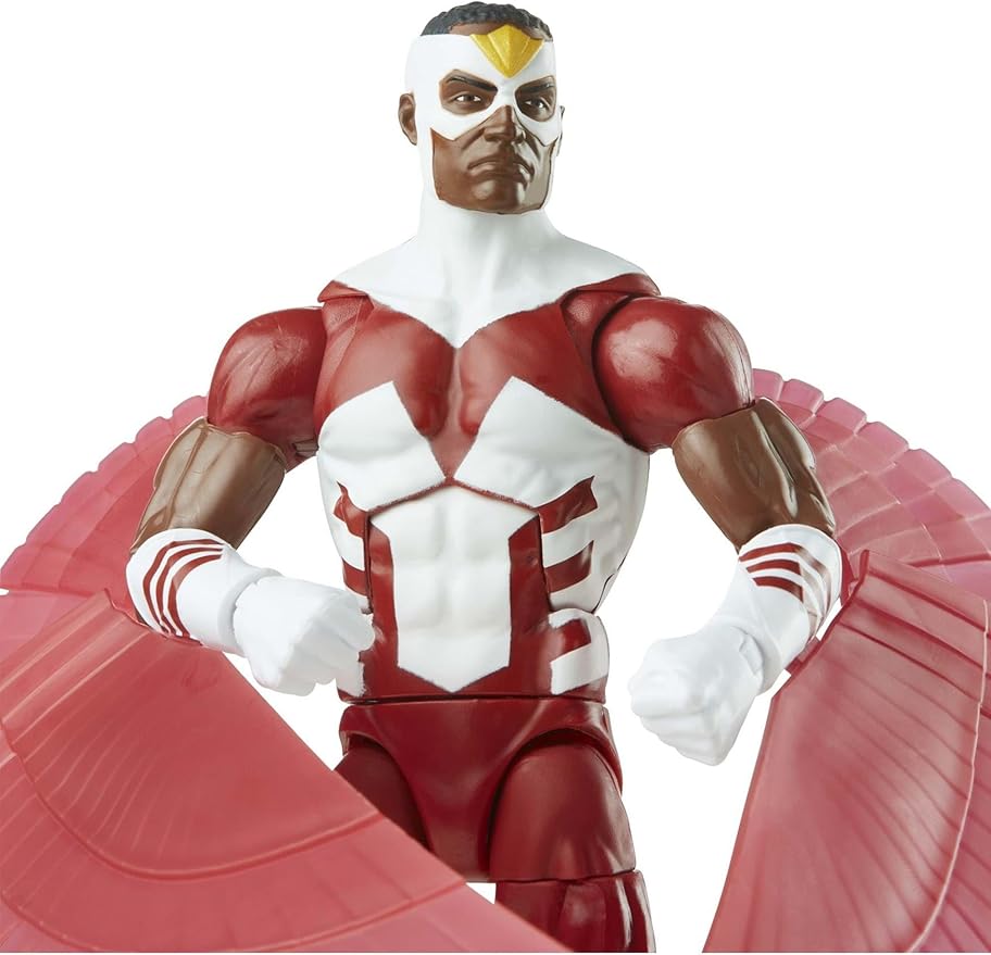 Marvel Legends Series Falcon 6-inch Retro Packaging Action Figure Toy, 3 Accessories - Figurio