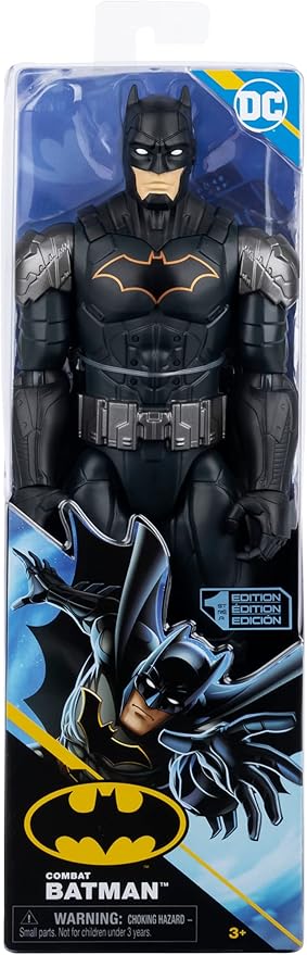 DC Comics, 12-inch Combat Batman Action Figure, Kids Toys for Boys and Girls Ages 3 and Up - Figurio