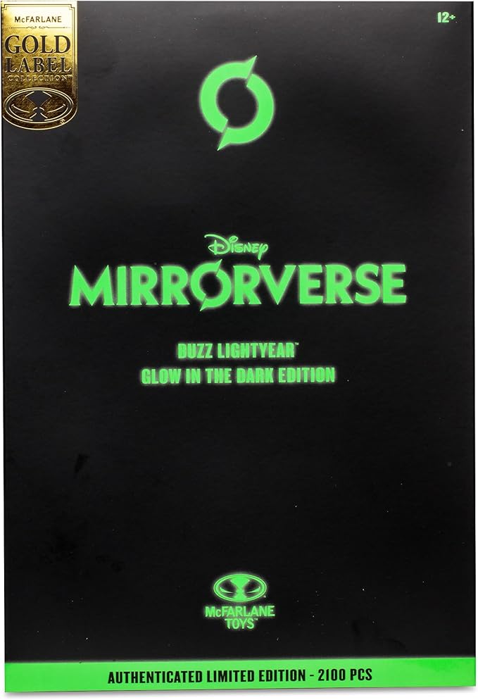 McFarlane Toys - Disney Mirrorverse Buzz Lightyear Glow in The Dark Edition 7in Action Figure, Gold Label, Amazon Exclusive - Figurio