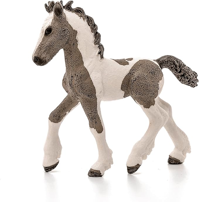 Schleich Farm World, Realistic Farm Animal Horse Toys for Kids and Toddlers, Tinker Foal Toy Figurine, Ages 3+ - Figurio