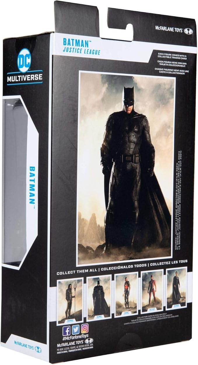 McFarlane Toys DC Justice League Movie Batman 7" Action Figure - Figurio